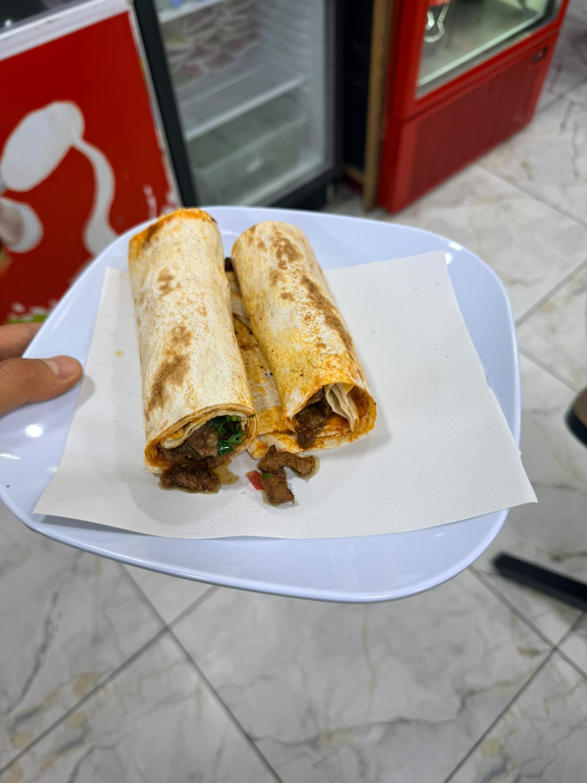 Çift Lavaş Et Dürüm Tantuni